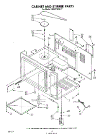 03 - Cabinet And Stirrer parts for Whirlpool Microwave MW8700XL2 from AppliancePartsPros.com