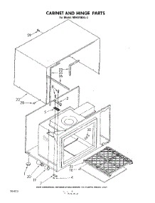 04 - Cabinet And Hinge parts for Whirlpool Microwave MW8700XL2 from AppliancePartsPros.com