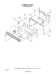 04 - Cabinet parts for Whirlpool Microwave MH6701XW0 from AppliancePartsPros.com