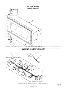 05 - Door , Wiring Harness , Lit / Optional parts for Whirlpool Microwave MH6701XW0 from AppliancePartsPros.com