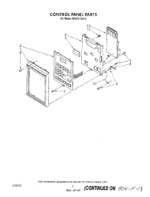 06 - Control Panel parts for Whirlpool Microwave MH6701XW0 from AppliancePartsPros.com