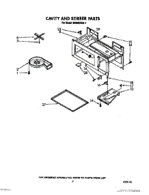 07 - Cavity And Stirrer parts for Whirlpool Microwave MH6600XW1 from AppliancePartsPros.com