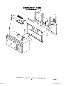 03 - Installation parts for Whirlpool Microwave MH6700XW1 from AppliancePartsPros.com