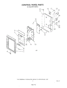 06 - Control Panel parts for Whirlpool Microwave MH6700XM2 from AppliancePartsPros.com