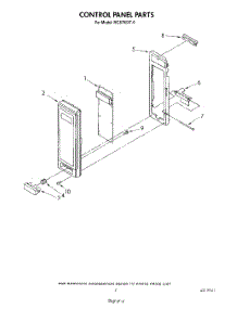 06 - Control Panel parts for Whirlpool Microwave MC8790XT0 from AppliancePartsPros.com