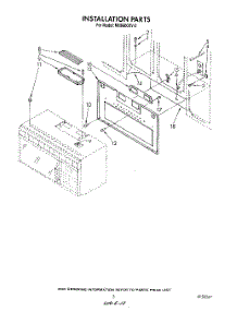 03 - Installation parts for Whirlpool Microwave MH6600XV0 from AppliancePartsPros.com