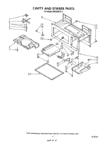 07 - Cavity And Stirrer parts for Whirlpool Microwave MH6600XV0 from AppliancePartsPros.com