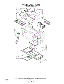 08 - Ventilation parts for Whirlpool Microwave MH6600XV0 from AppliancePartsPros.com