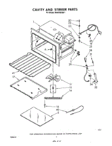 03 - Cavity And Stirrer parts for Whirlpool Microwave MH6700XM1 from AppliancePartsPros.com