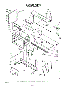 04 - Cabinet parts for Whirlpool Microwave MH6700XM1 from AppliancePartsPros.com