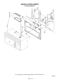 03 - Installation parts for Whirlpool Microwave MH6700XV0 from AppliancePartsPros.com