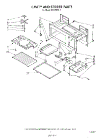 07 - Cavity And Stirrer parts for Whirlpool Microwave MH6700XV0 from AppliancePartsPros.com