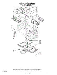 08 - Ventilation parts for Whirlpool Microwave MH6700XV0 from AppliancePartsPros.com