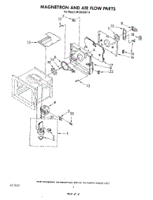 03 - Magnetron And Airflow parts for Whirlpool Microwave MC8990XT0 from AppliancePartsPros.com