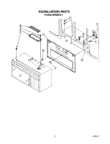 02 - Installation parts for Whirlpool Microwave MH6600XX0 from AppliancePartsPros.com