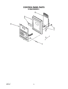 05 - Control Panel parts for Whirlpool Microwave MH6600XX0 from AppliancePartsPros.com