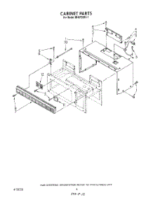 04 - Cabinet parts for Whirlpool Microwave MH6700XV1 from AppliancePartsPros.com
