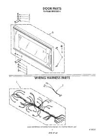 05 - Door , Wiring Harness , Lit / Optional parts for Whirlpool Microwave MH6700XV1 from AppliancePartsPros.com
