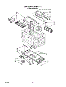 07 - Ventilation parts for Whirlpool Microwave MH6600XX0 from AppliancePartsPros.com