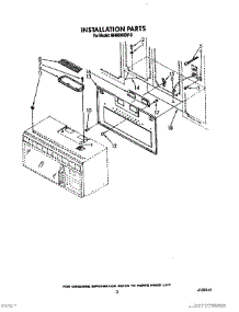 03 - Installation parts for Whirlpool Microwave MH6600XW0 from AppliancePartsPros.com