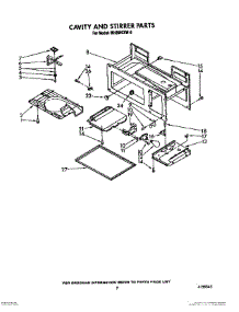 07 - Cavity And Stirrer parts for Whirlpool Microwave MH6600XW0 from AppliancePartsPros.com
