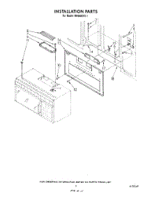 03 - Installation parts for Whirlpool Microwave MH6600XV1 from AppliancePartsPros.com