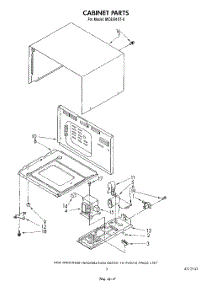04 - Cabinet parts for Whirlpool Microwave MC8991XT0 from AppliancePartsPros.com