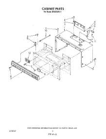 04 - Cabinet parts for Whirlpool Microwave MH6600XV1 from AppliancePartsPros.com