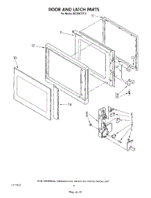 05 - Door And Latch parts for Whirlpool Microwave MC8991XT0 from AppliancePartsPros.com