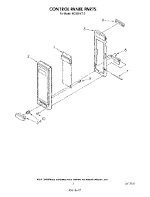 06 - Control Panel parts for Whirlpool Microwave MC8991XT0 from AppliancePartsPros.com