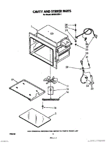 03 - Cavity And Stirrer parts for Whirlpool Microwave MH6600XM1 from AppliancePartsPros.com