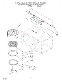 04 - Turntable And Grille parts for Whirlpool Microwave MG3090XAB0 from AppliancePartsPros.com