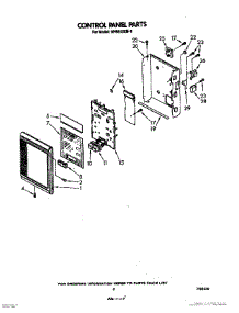 06 - Control Panel parts for Whirlpool Microwave MH6600XM1 from AppliancePartsPros.com