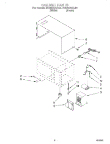 05 - Cabinet parts for Whirlpool Microwave MG3090XAB0 from AppliancePartsPros.com
