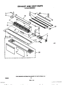 07 - Exhaust And Light parts for Whirlpool Microwave MH6600XM1 from AppliancePartsPros.com