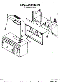 03 - Installation parts for Whirlpool Microwave MH6701XX0 from AppliancePartsPros.com