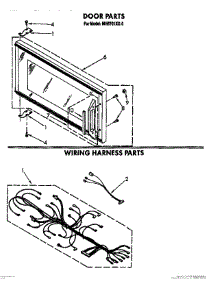 05 - Door, Wiring Harness, Lit / Optional parts for Whirlpool Microwave MH6701XX0 from AppliancePartsPros.com