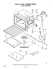 03 - Cavity And Stirrer parts for Whirlpool Microwave MH6700XM0 from AppliancePartsPros.com