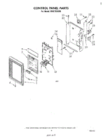 06 - Control Panel parts for Whirlpool Microwave MH6700XM0 from AppliancePartsPros.com