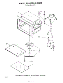 03 - Cavity And Stirrer parts for Whirlpool Microwave MH6600XM0 from AppliancePartsPros.com