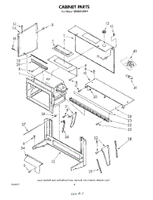 04 - Cabinet parts for Whirlpool Microwave MH6600XM0 from AppliancePartsPros.com
