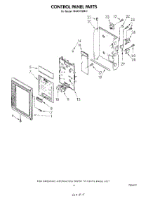 06 - Control Panel parts for Whirlpool Microwave MH6600XM0 from AppliancePartsPros.com