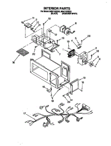 Interior parts for Whirlpool Microwave 4361 from AppliancePartsPros.com