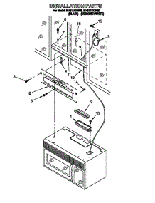 Installation parts for Whirlpool Microwave 4361 from AppliancePartsPros.com