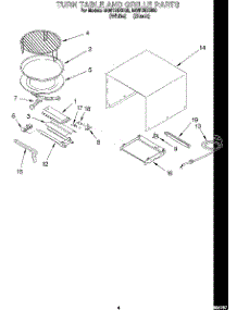 04 - Turn Table And Grille parts for Whirlpool Microwave MG8120XDB0 from AppliancePartsPros.com