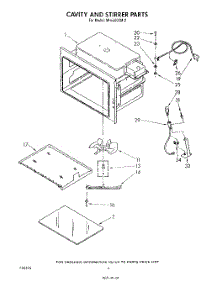 03 - Cavity And Stirrer parts for Whirlpool Microwave MH6600XM2 from AppliancePartsPros.com