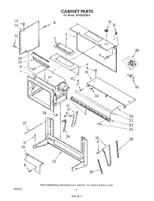 04 - Cabinet parts for Whirlpool Microwave MH6600XM2 from AppliancePartsPros.com
