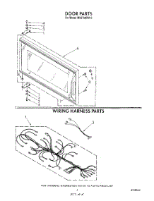 05 - Door, Wiring Harness, Lit / Optional parts for Whirlpool Microwave MH6700XW0 from AppliancePartsPros.com