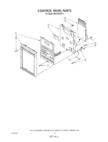 06 - Control Panel parts for Whirlpool Microwave MH6700XW0 from AppliancePartsPros.com