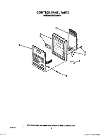 06 - Control Panel parts for Whirlpool Microwave MH6701XW1 from AppliancePartsPros.com